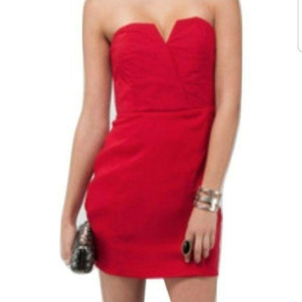 Audrey 3+1‎ Large Pink strapless Mini dress
